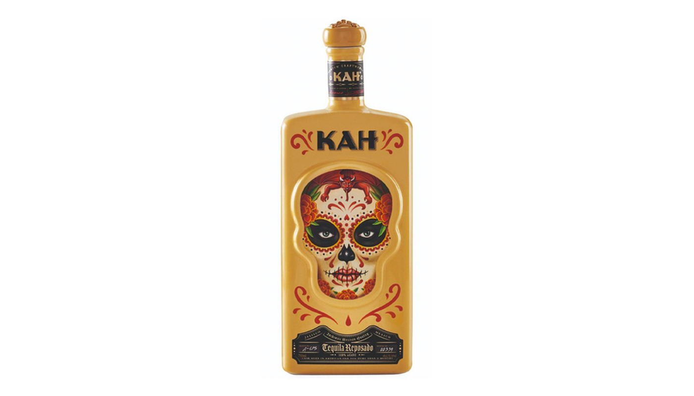 Order Kah Tequila Reposado 750ml Bottle food online from Circus Liquor store, Los Angeles on bringmethat.com