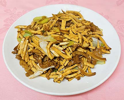 Order Shredded Pork with Dry Bean Curd food online from Canaan Restaurant store, Artesia on bringmethat.com