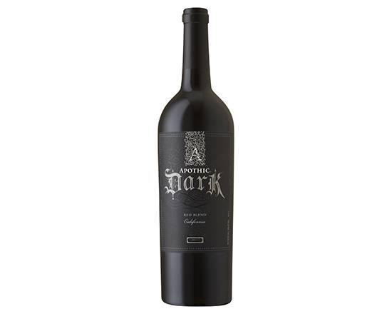 Order Apothic Dark Red Blend, 750mL red wine (13.5% ABV) food online from Arcata Liquors store, Arcata on bringmethat.com
