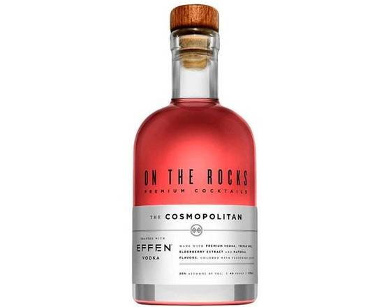 Order OTR-ON THE ROCKS THE COSMOPOLITAN CRAFTED WITH EFFEN VODKA 40  200ml food online from House Of Wine store, New Rochelle on bringmethat.com