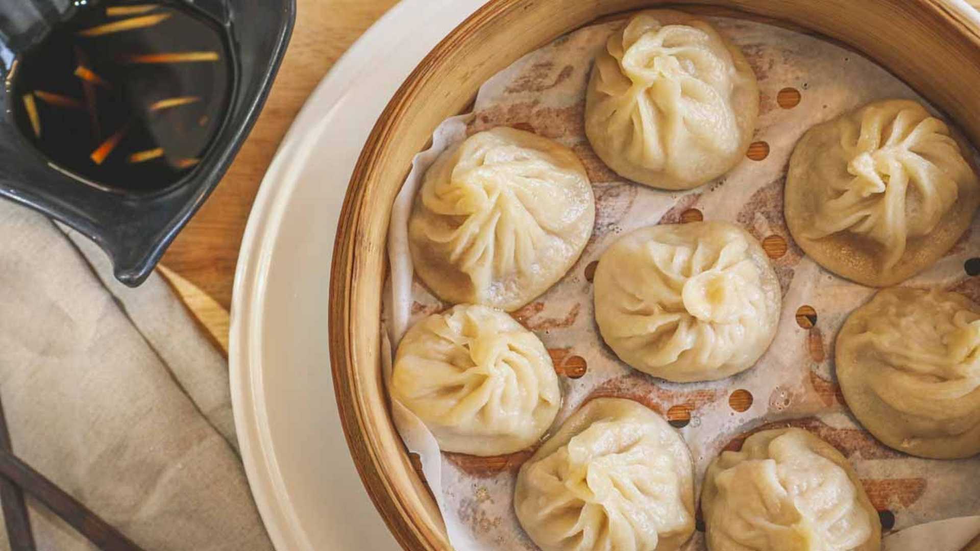 Order Steamed Dumpling (8) food online from Rui's Shanghai Bistro store, Redlands on bringmethat.com