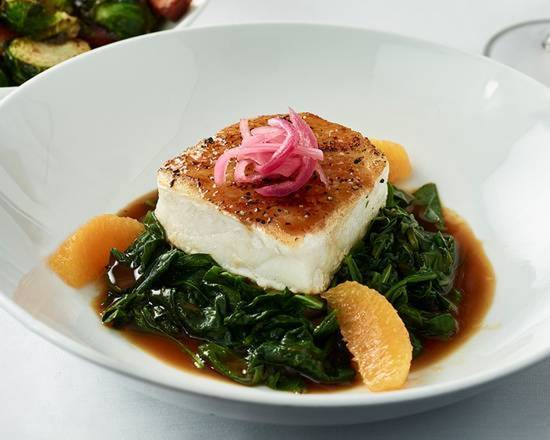 Order Miso Glazed Chilean Sea Bass food online from Fleming's Prime Steakhouse & Wine Bar store, Omaha on bringmethat.com
