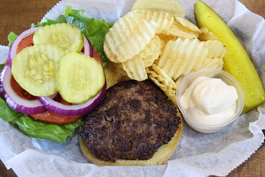 Order Chargrilled Burger food online from Kellie Homestead Restaurant store, Dry Ridge on bringmethat.com