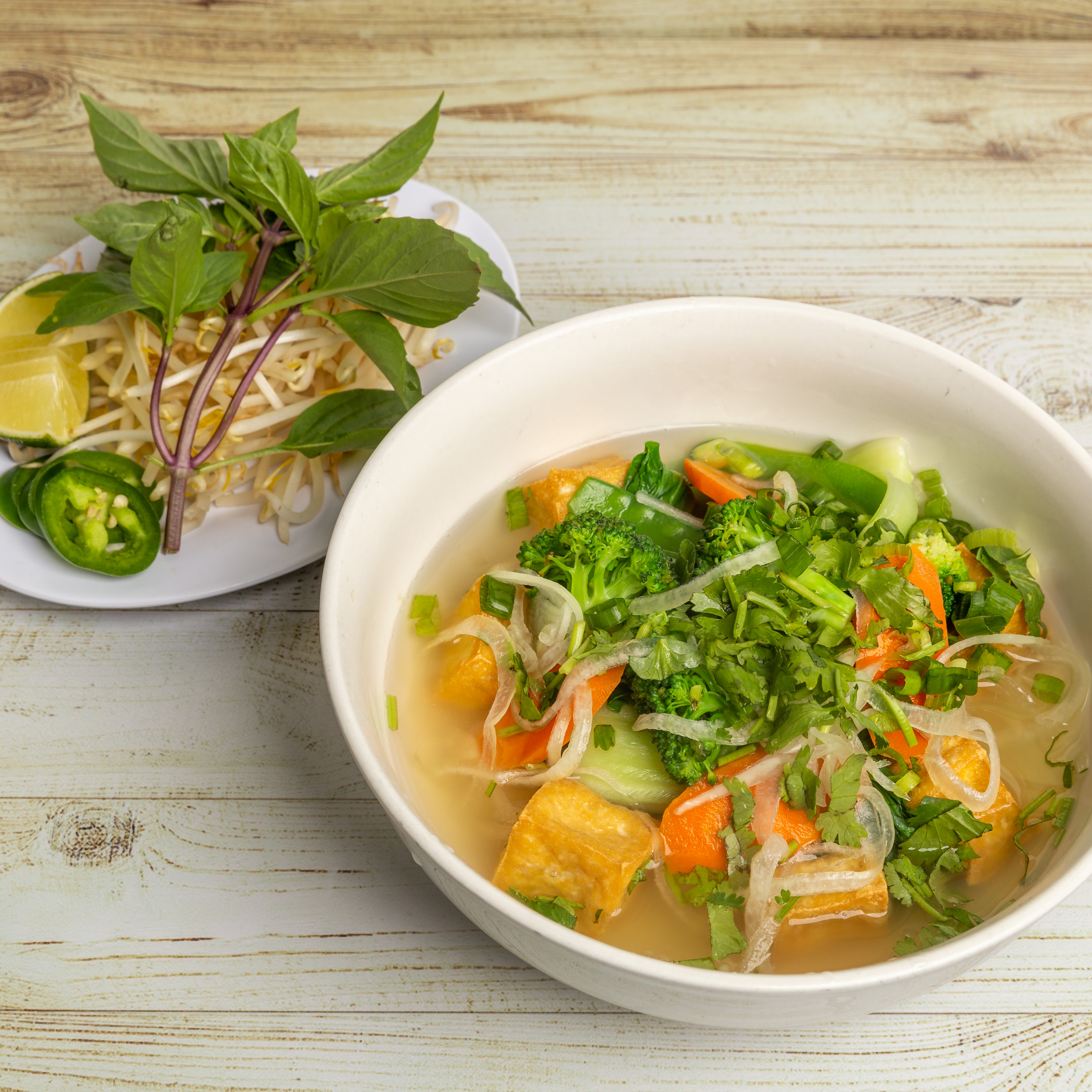 Order 9D. Large Pho Vegetables Soup food online from Pacific Noodle House store, Compton on bringmethat.com