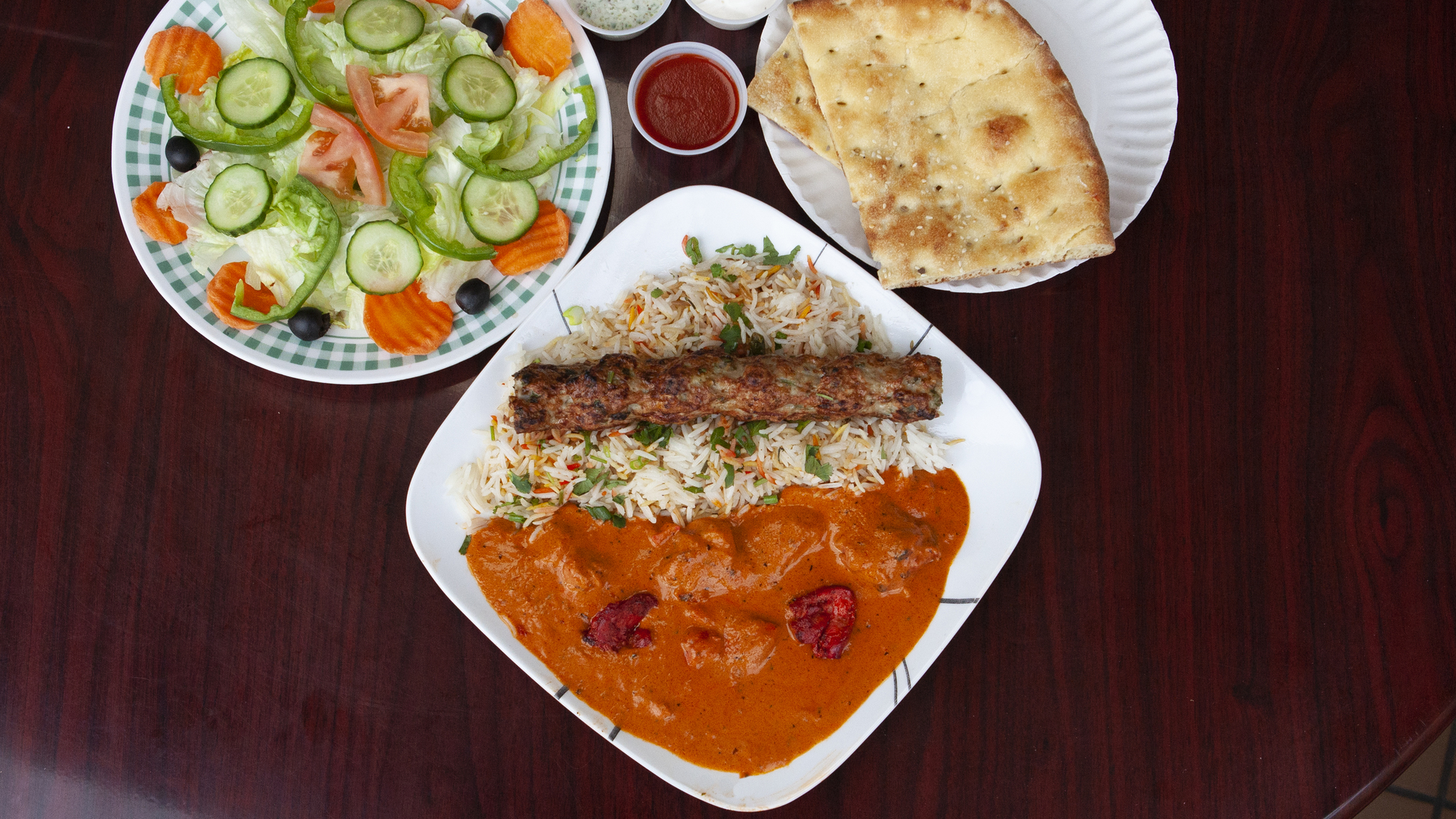 Order 39. Chicken Kofta Mix Masala Plate food online from Peshawri Kebab store, Waltham on bringmethat.com