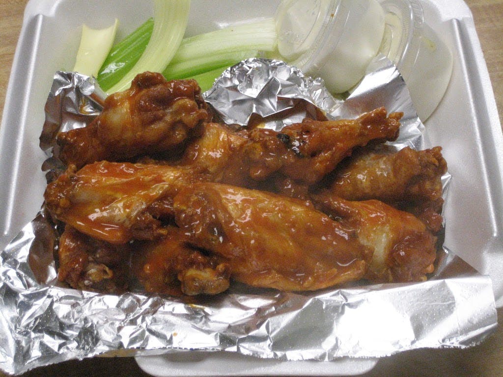 Order BBQ Wings - 6 Pieces food online from Pizza Wagon store, Framingham on bringmethat.com
