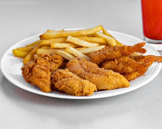 Order Chicken Tenders (3 pcs) and Shrimp (5 pcs)  food online from Wings R King Express store, Birmingham on bringmethat.com
