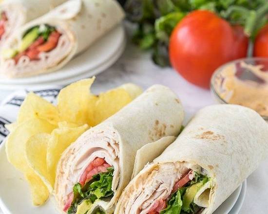 Order Kettle Turkey Wrap food online from Soup Kettle Grill store, Meridian on bringmethat.com