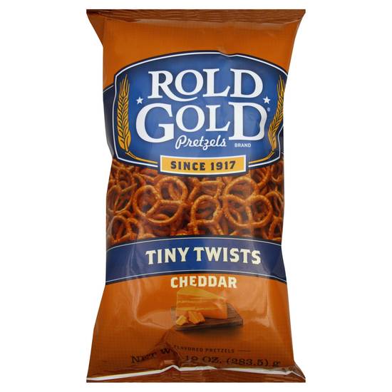 Order Rold Gold Tiny Twists Pretzels Cheddar Flavored (10 oz) food online from Rite Aid store, Eugene on bringmethat.com