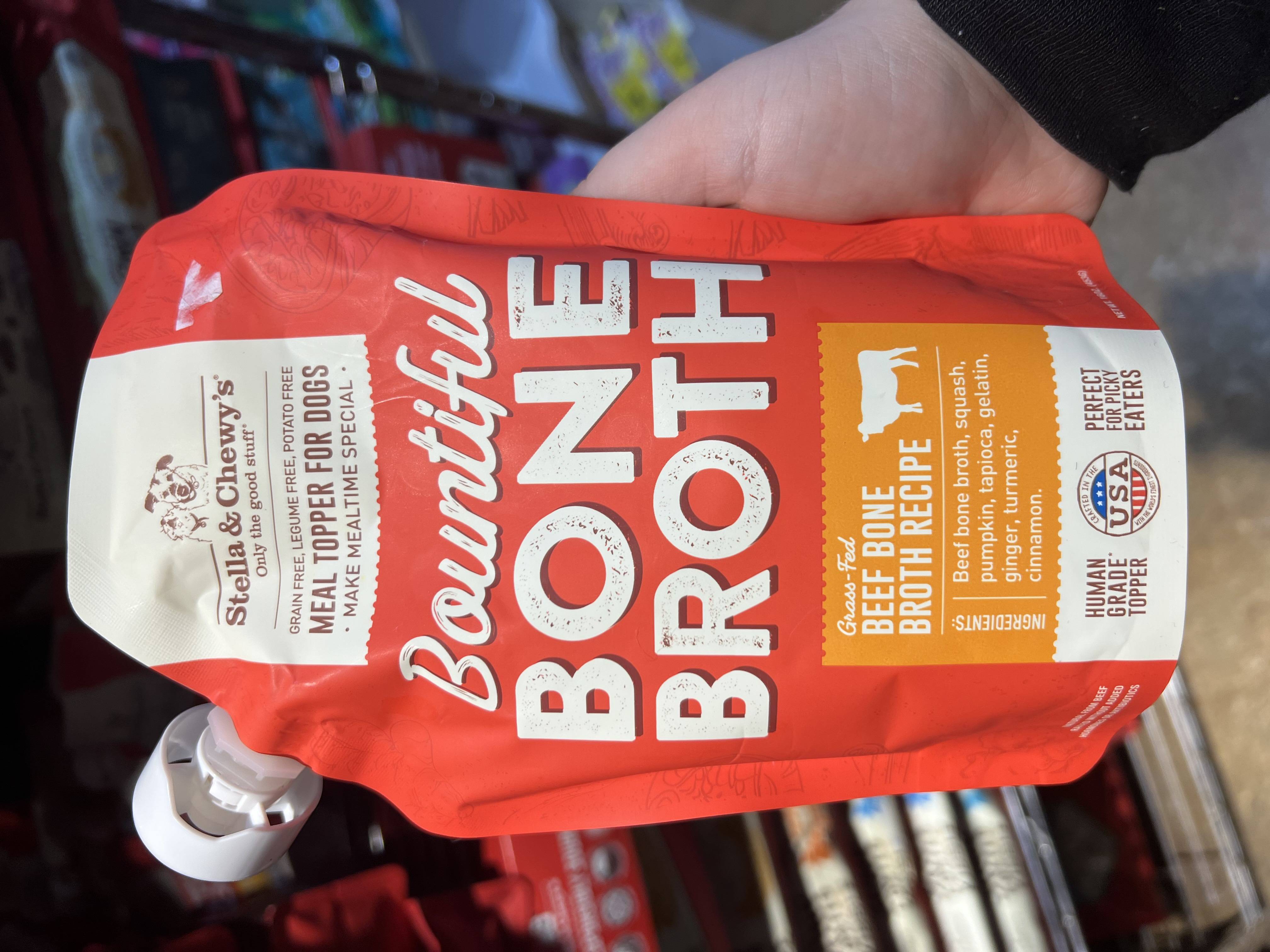 Order S&C Bone Broth - Beef 16 oz food online from A Paw Place store, Chicago on bringmethat.com