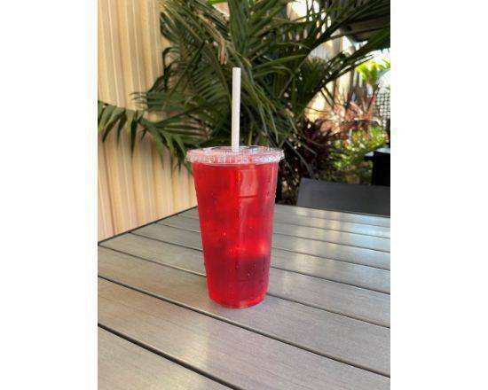 Order Agua Fresca-Jamaica (32 oz) food online from Teddy Red Tacos store, Whittier on bringmethat.com