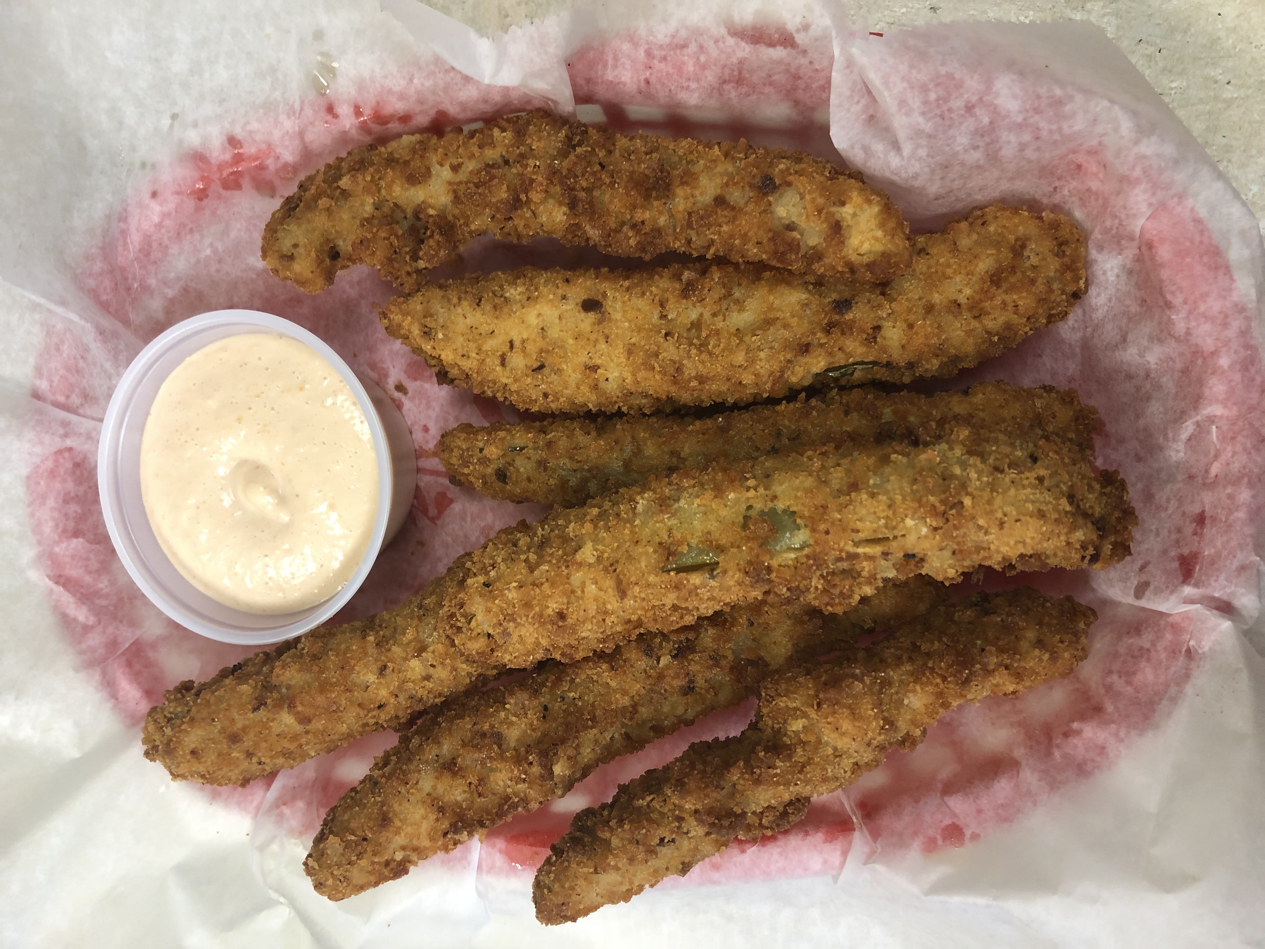 Order Fried Jewish Pickles food online from Mel's Pizza Eatery store, Aston on bringmethat.com
