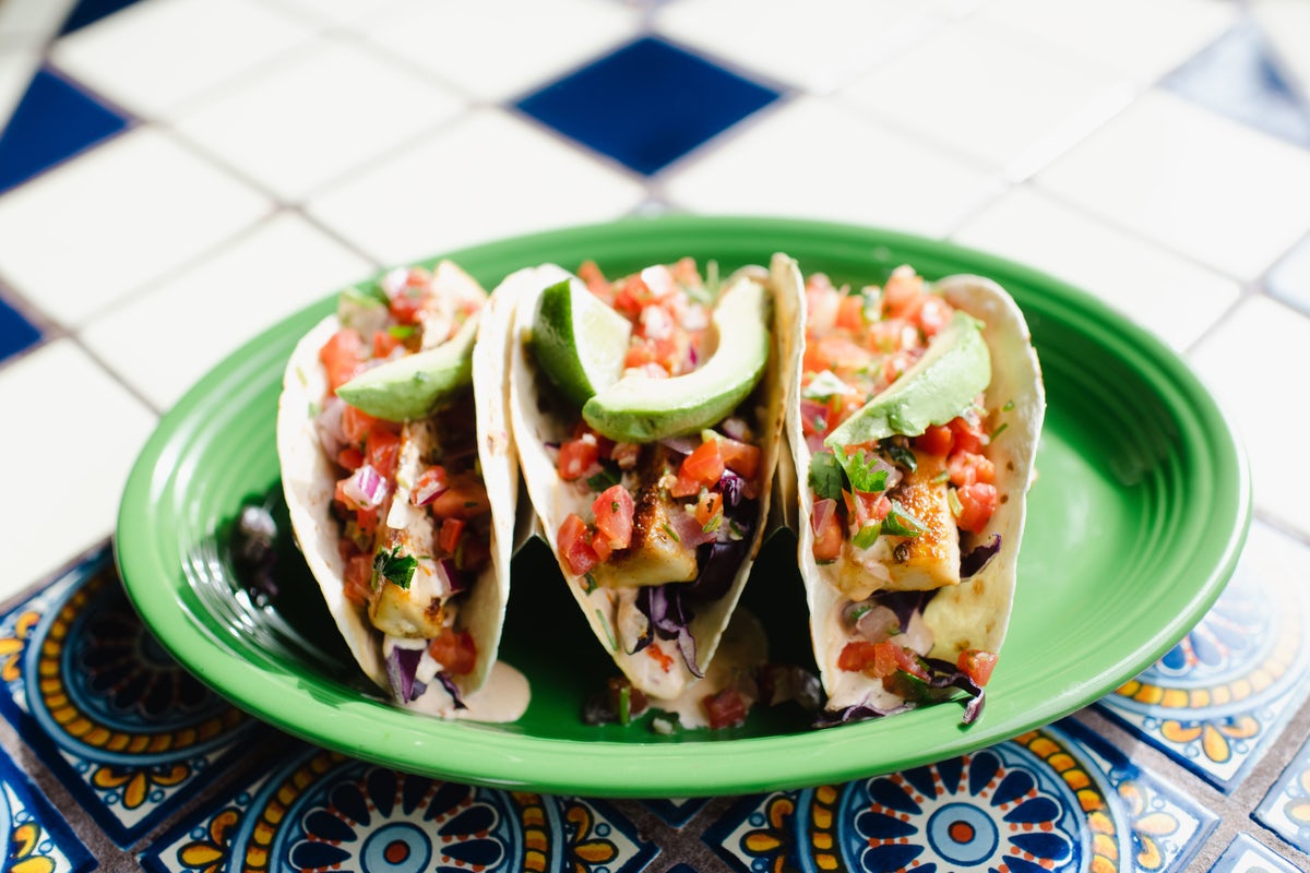 Order Grilled Baja Tacos food online from Margaritas Mexican Restaurant store, Nashua on bringmethat.com