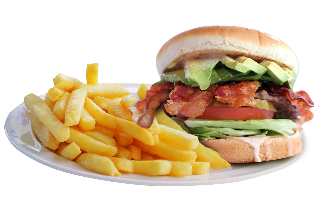 Order #3. Avocado Bacon Burger Combo food online from Michael Super Burgers store, Whittier on bringmethat.com