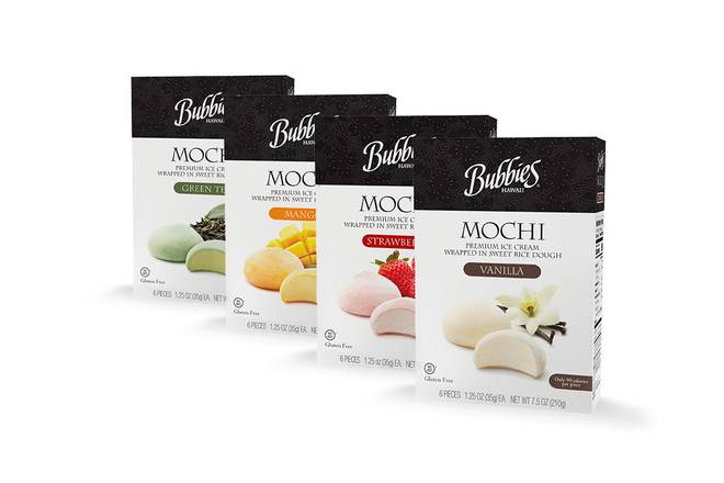 Order Bubbies Mochi Ice Cream (6 Pieces) food online from Bel Clift Market store, SF on bringmethat.com