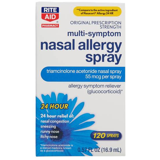 Order Rite Aid Multi Symptom Nasal Allergy Spray (0.57 oz) food online from Rite Aid store, Chico on bringmethat.com