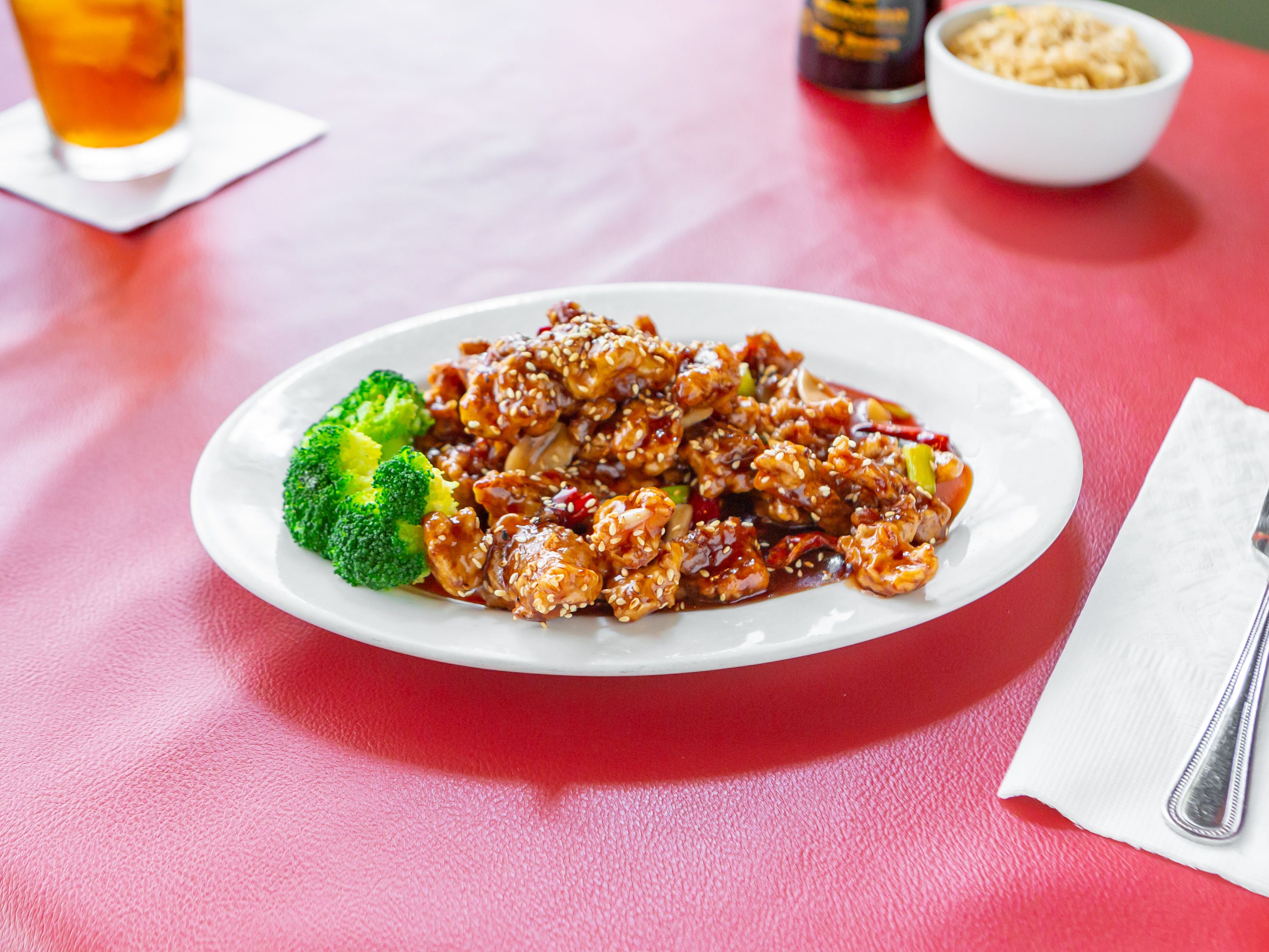 Order Sesame Beef food online from Tang's Pacific Bistro store, Ft. Worth on bringmethat.com