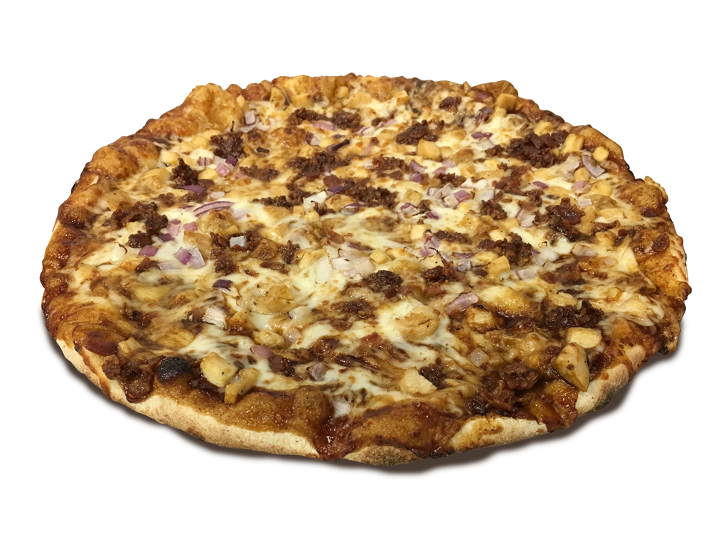Order Barbecue Chicken Pizza food online from Pizza Man store, North Hollywood on bringmethat.com
