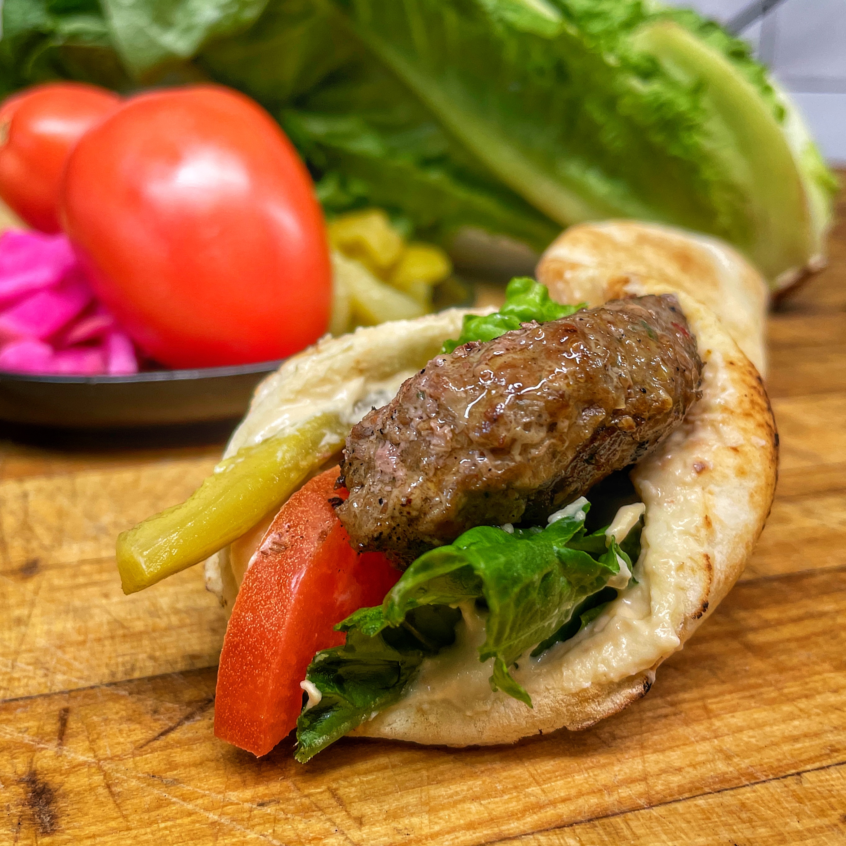 Order Ani's Armenian Burger Wrap food online from Ani Takeout store, Belmont on bringmethat.com