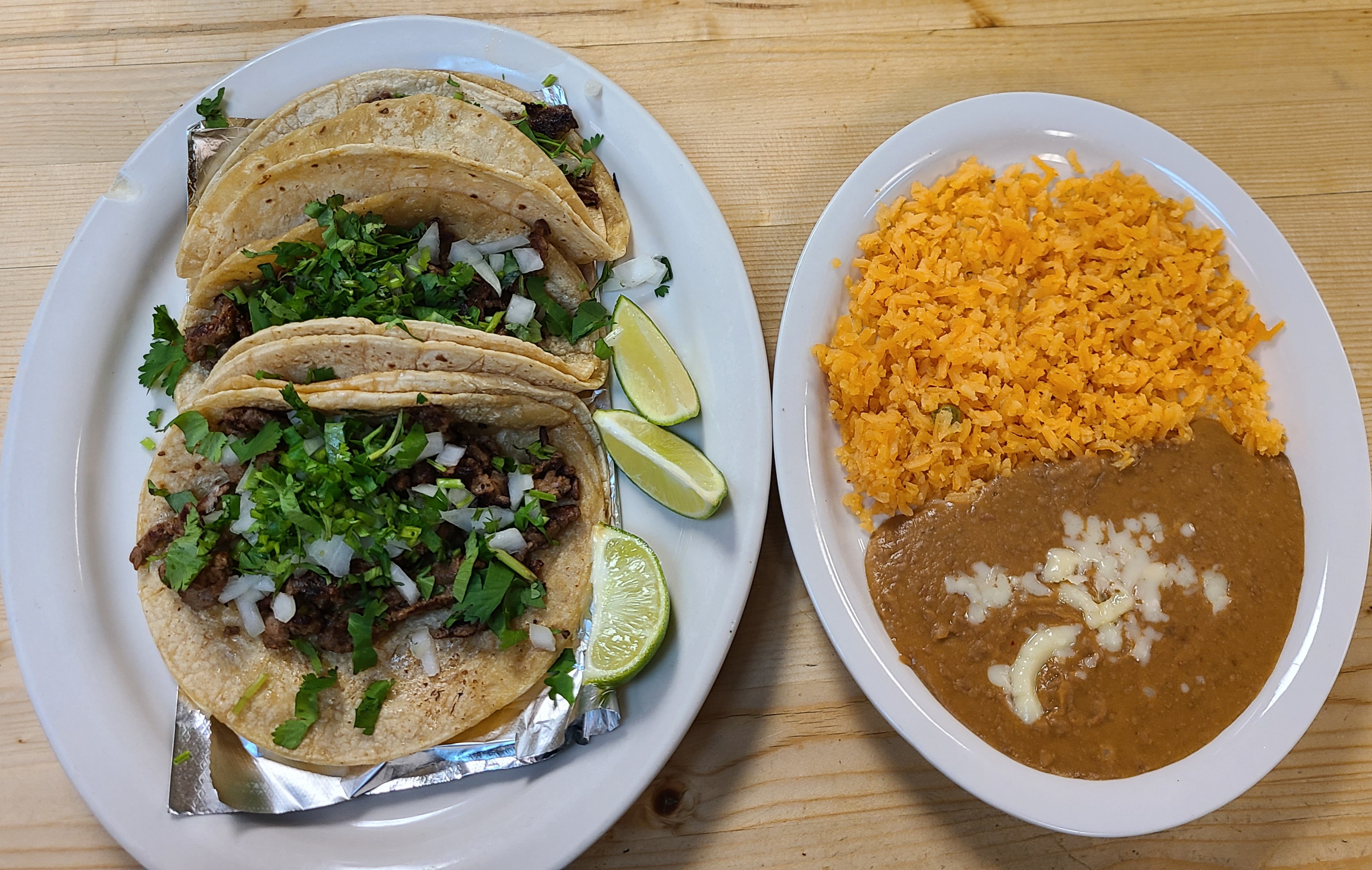 Order 20. Tacos de Asada food online from El Mariachi Mexican Restaurant Beech Grove store, Beech Grove on bringmethat.com