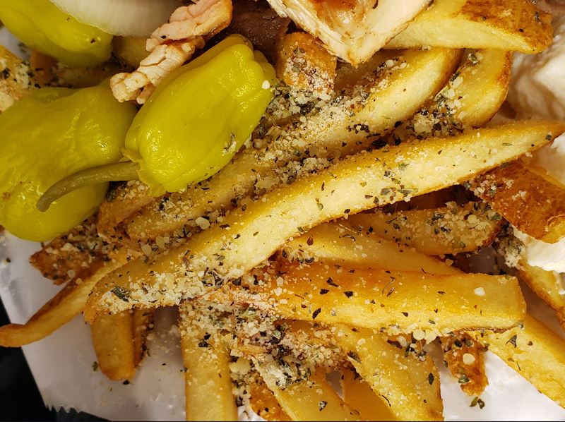 Order Greek Fries food online from Gyro Palace store, Milwaukee on bringmethat.com