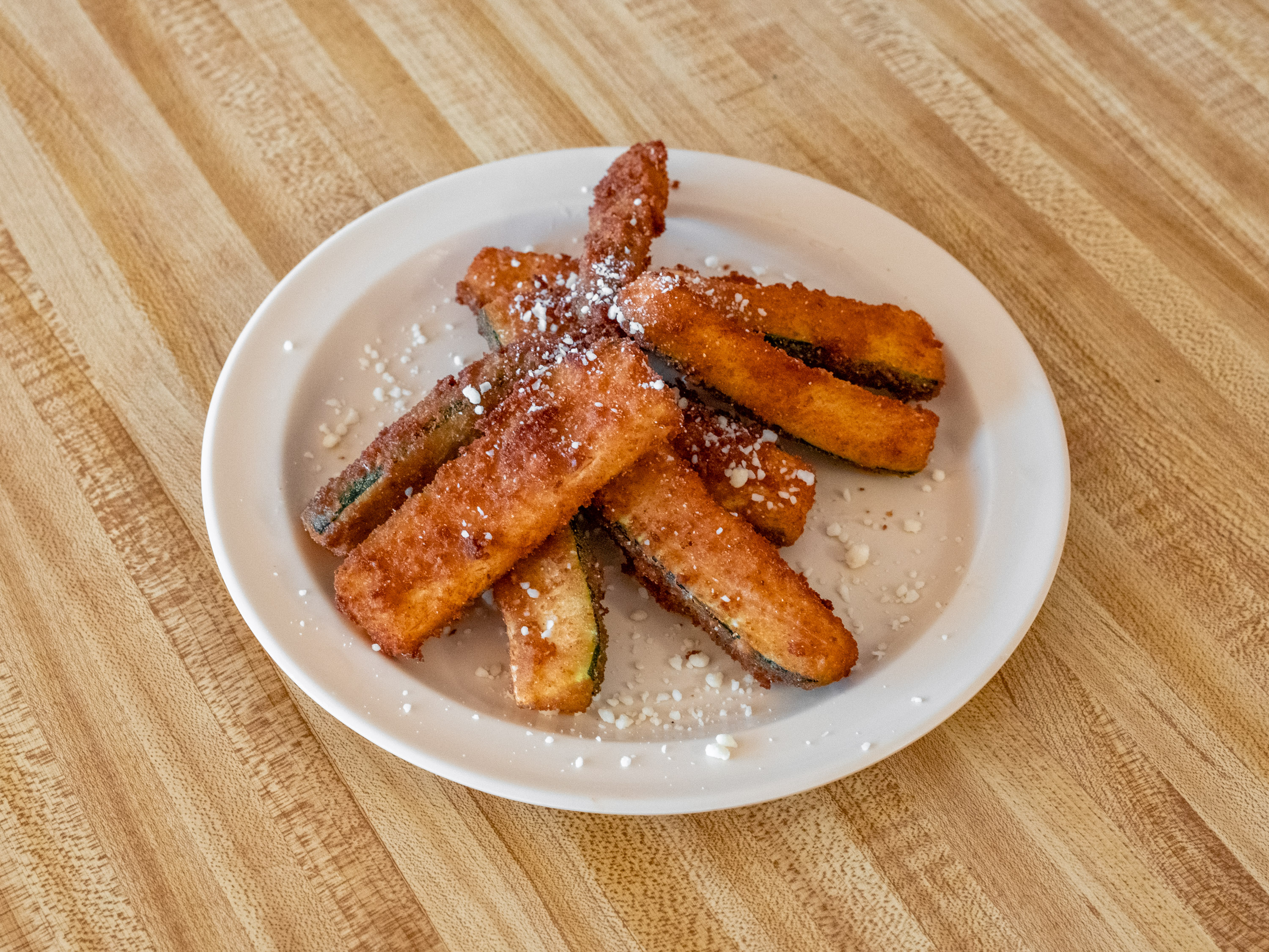 Order Fried Zucchini food online from B & C Burgers store, Placentia on bringmethat.com