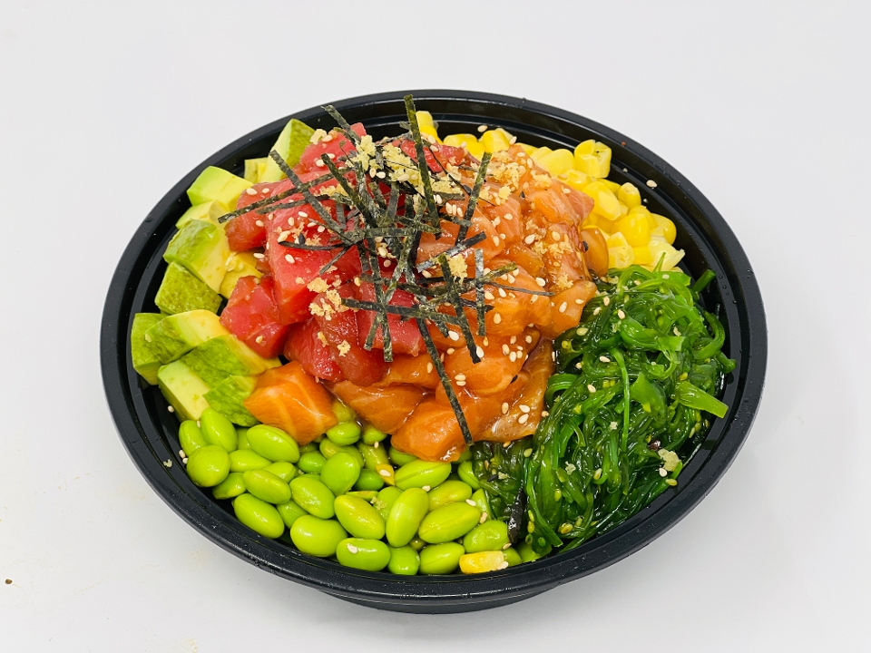 Order Tuna Salmon Poke Bowl food online from Kanji Sushi Hibachi store, Goose Creek on bringmethat.com