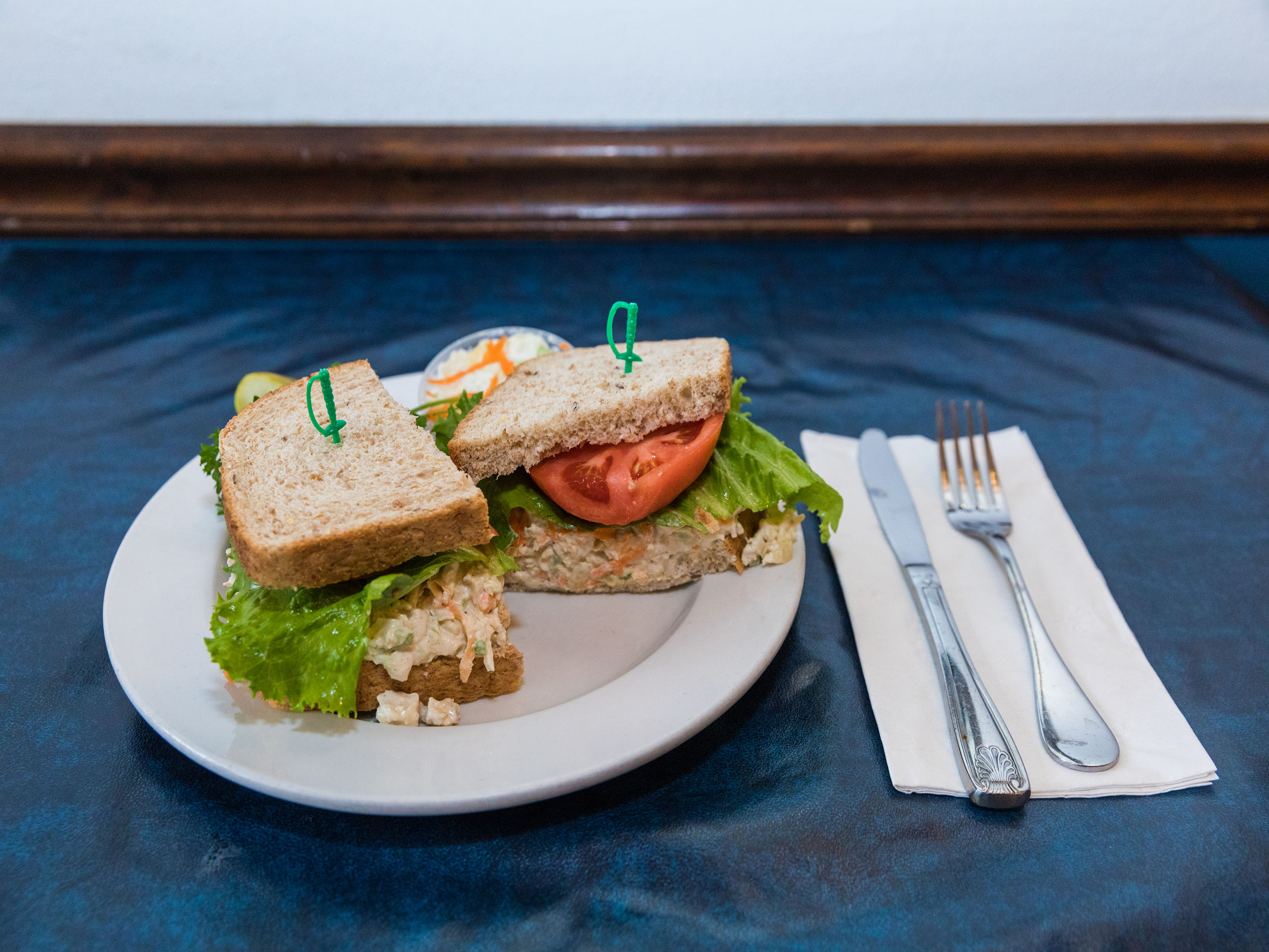 Order Bluffinton's Chicken Salad Sandwich food online from Bluffington's Cafe store, Lake Bluff on bringmethat.com