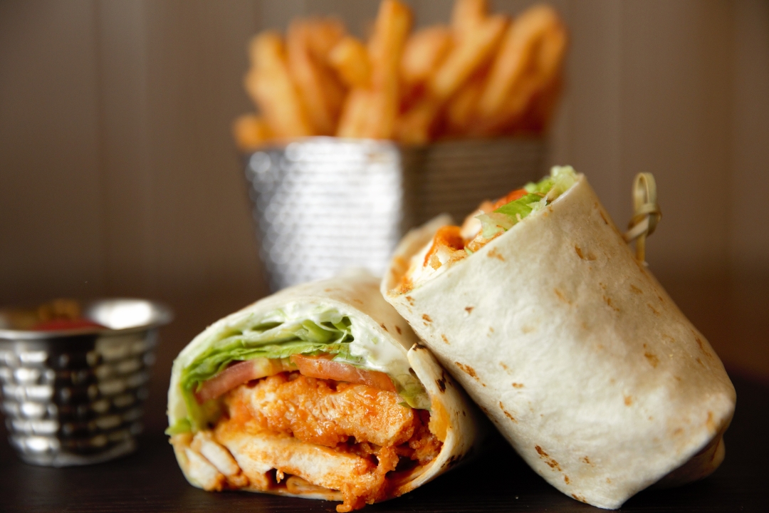 Order Buffalo Chicken Wrap food online from Mike's Pizza store, Parlin on bringmethat.com