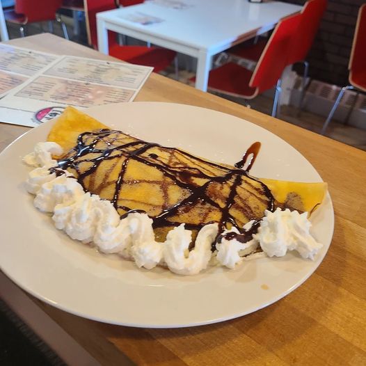 Order Banana, Strawberry and Nutella Crepe food online from Coffee Break store, Hackensack on bringmethat.com