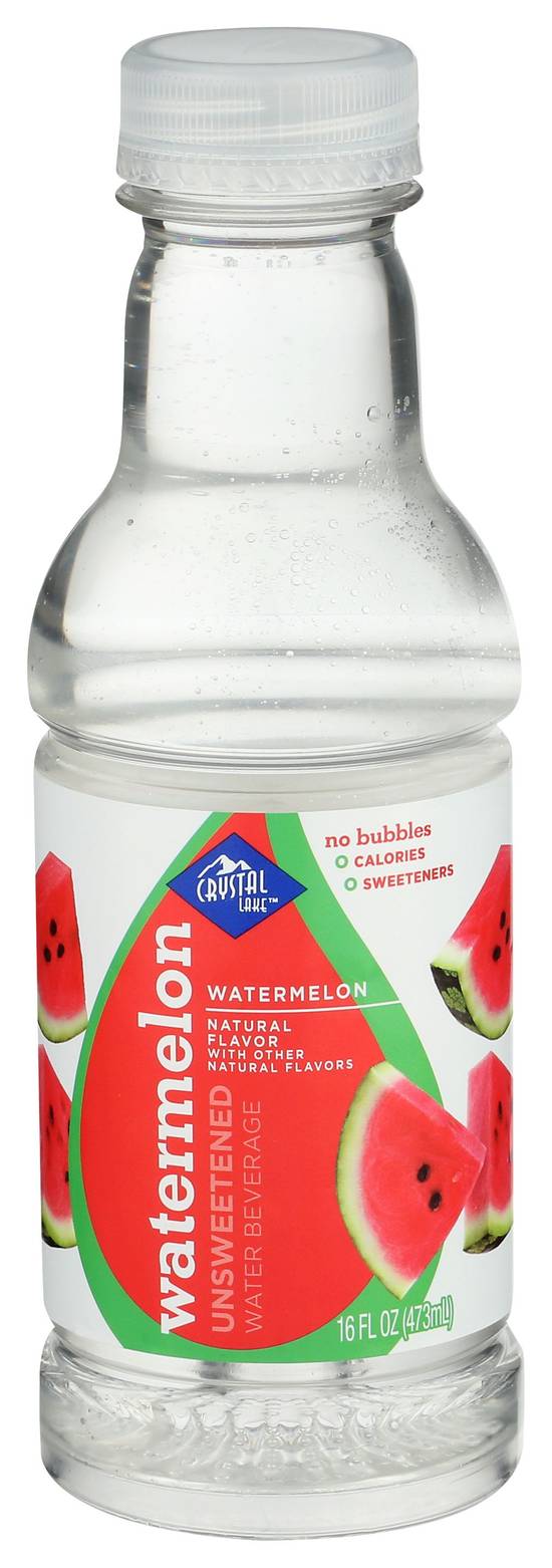 Order Crystal Lake Natural Flavor Unsweetened Water Watermelon (16 oz) food online from Rite Aid store, Austintown on bringmethat.com