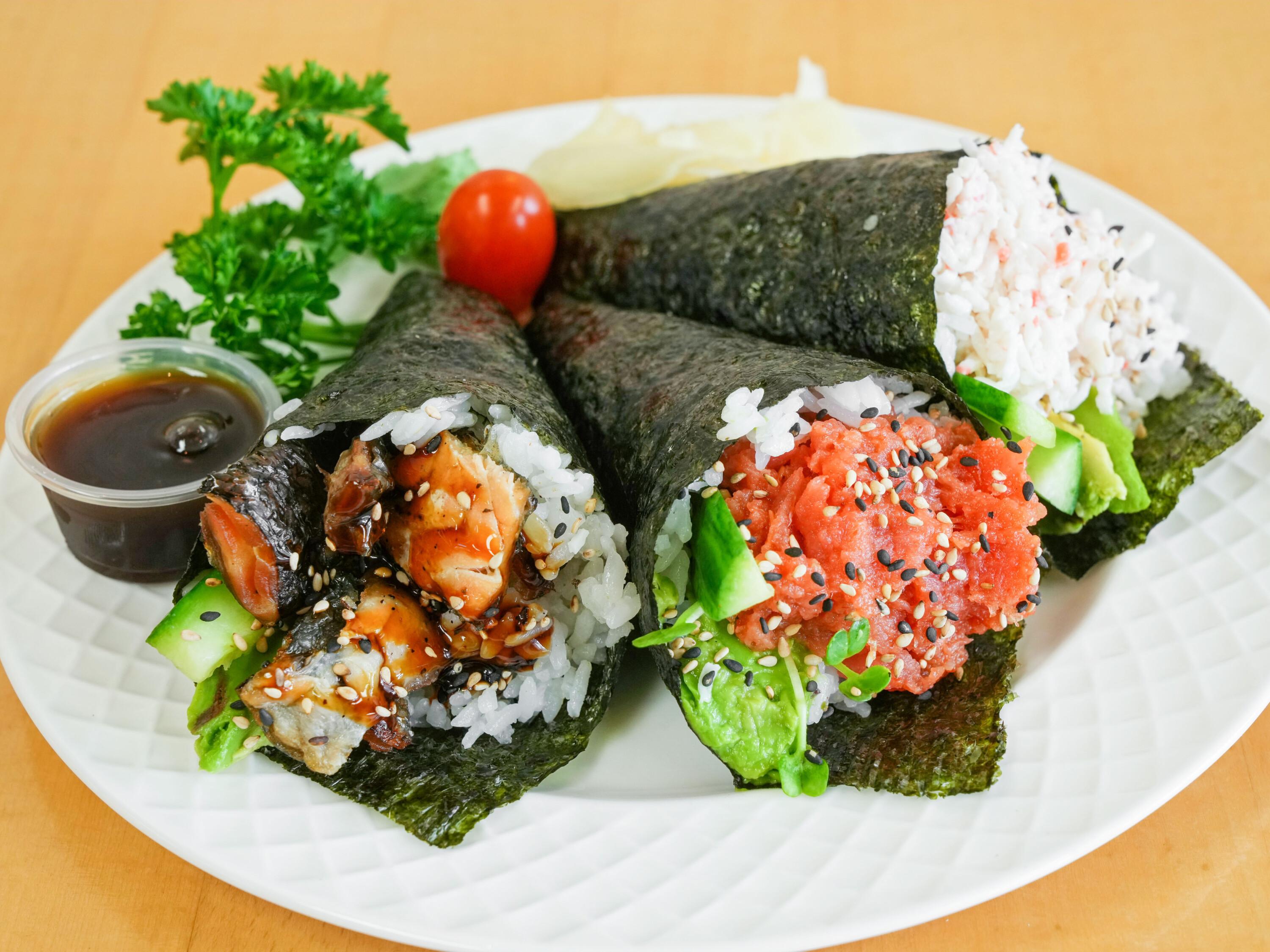 Order #75 - Hand Roll Combo food online from Hayashi store, Mission Viejo on bringmethat.com