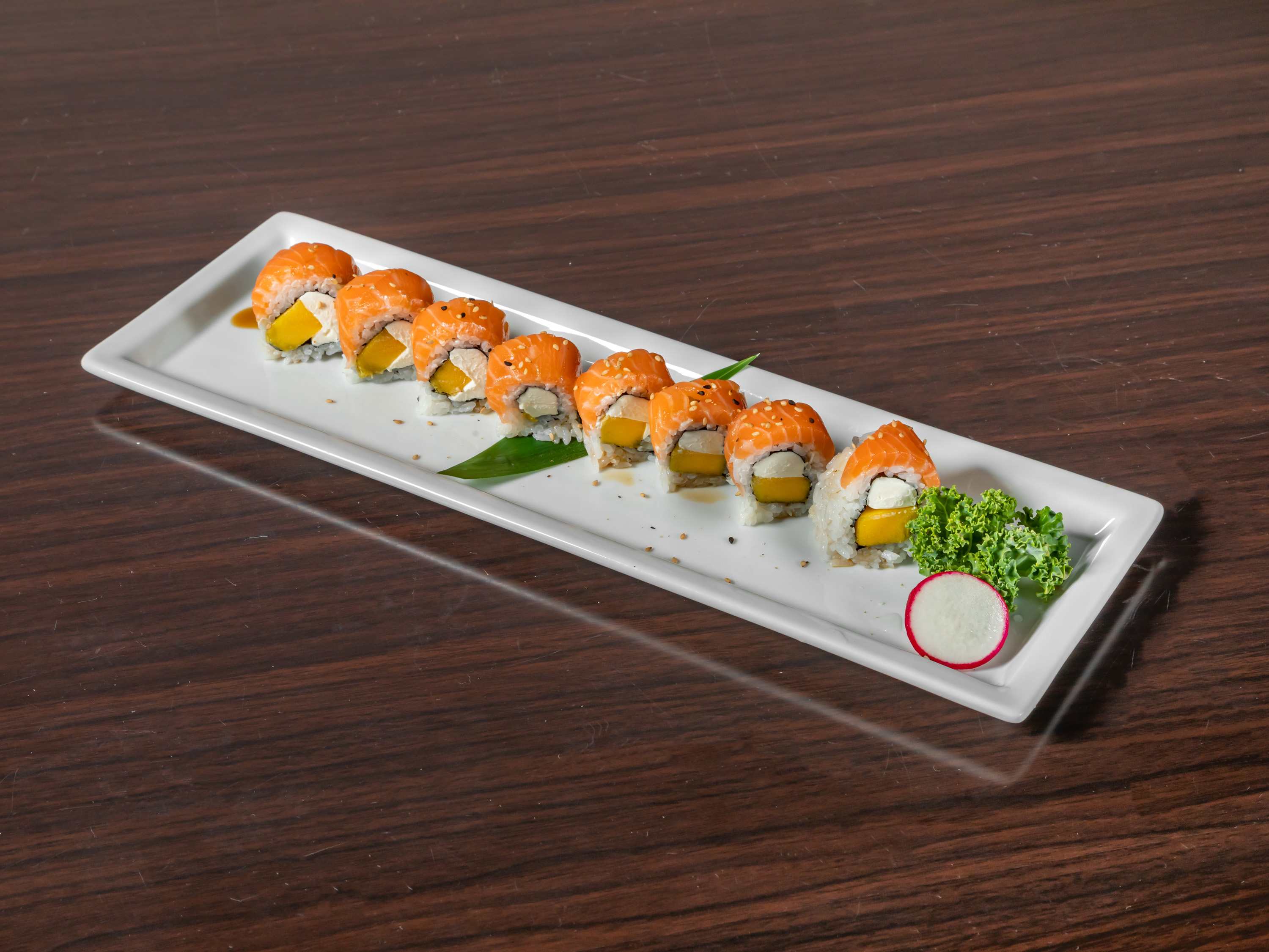 Order Salmon Delight Roll food online from Hotto Sushi store, Orange on bringmethat.com