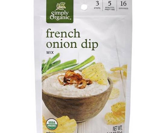 Order Simply Organic French Onion Dip Mix food online from Bel Clift Market store, SF on bringmethat.com