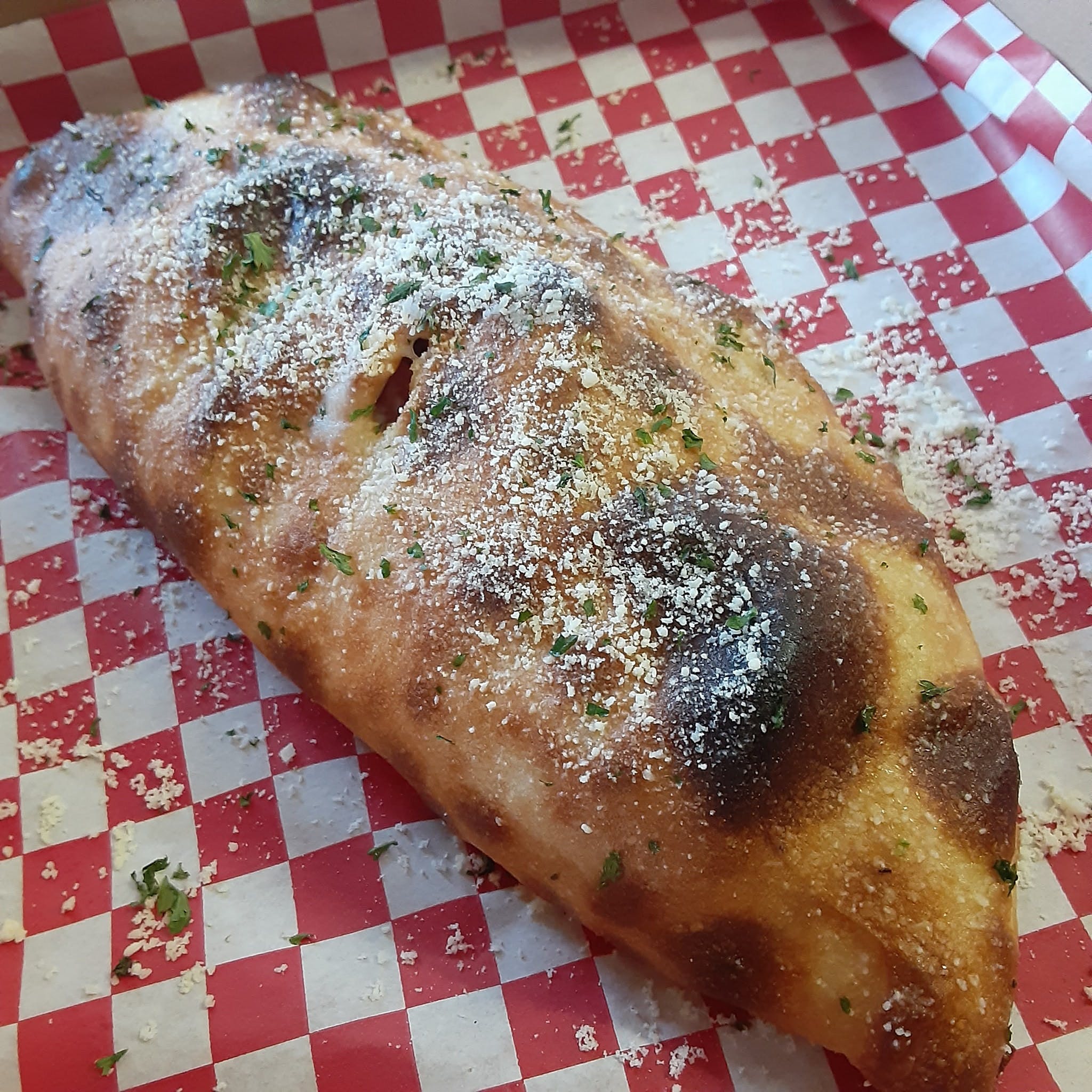 Order Carnivore Calzone - Calzone food online from Papa's Italian Restaurant store, Florence on bringmethat.com