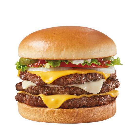 Order Two Cheese Deluxe 1/2lb* Triple food online from Dairy Queen store, Enola on bringmethat.com