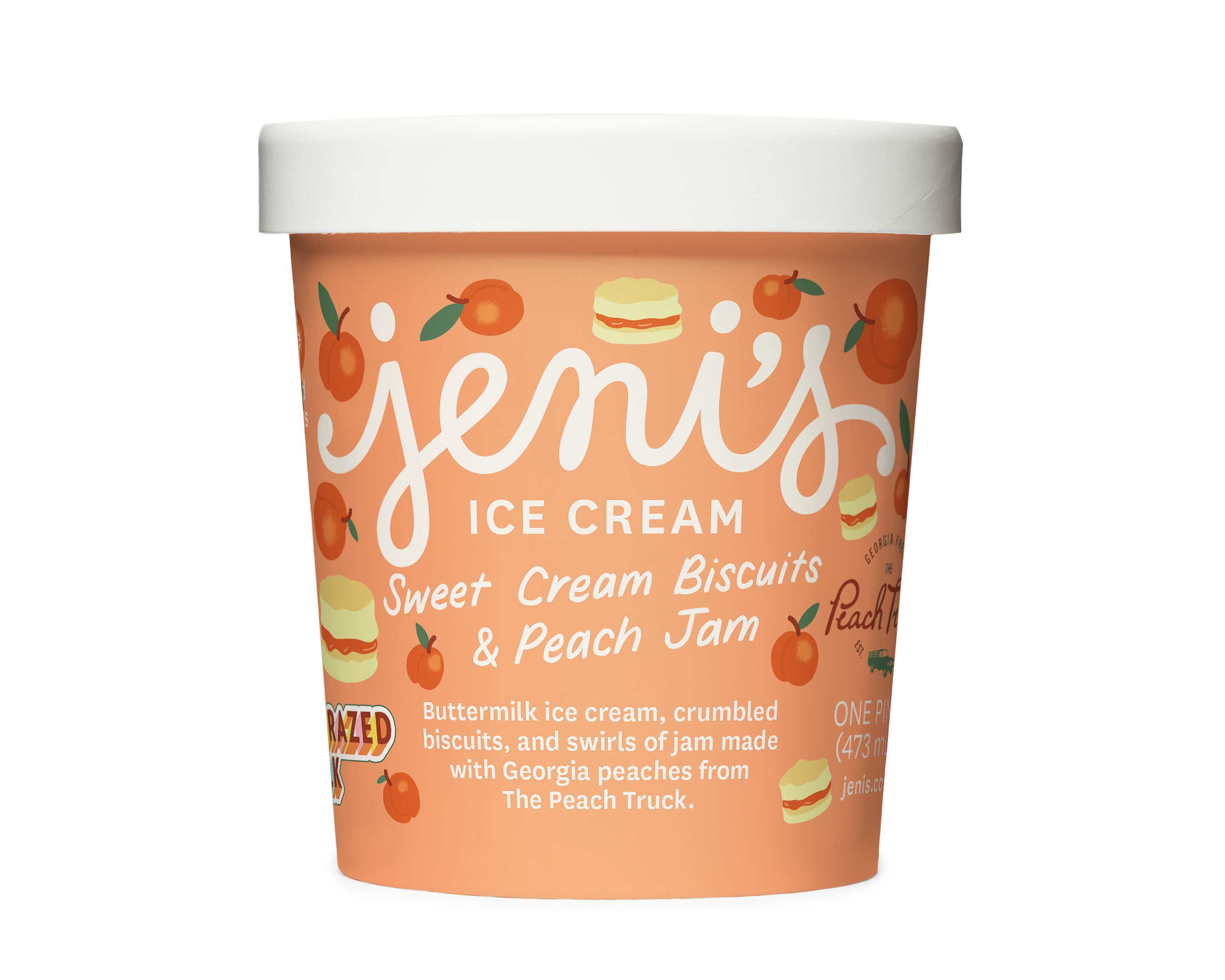Order Sweet Cream Biscuits and Peach Jam by Jeni's Splendid Ice Creams food online from Smitten Ice Cream store, San Francisco on bringmethat.com
