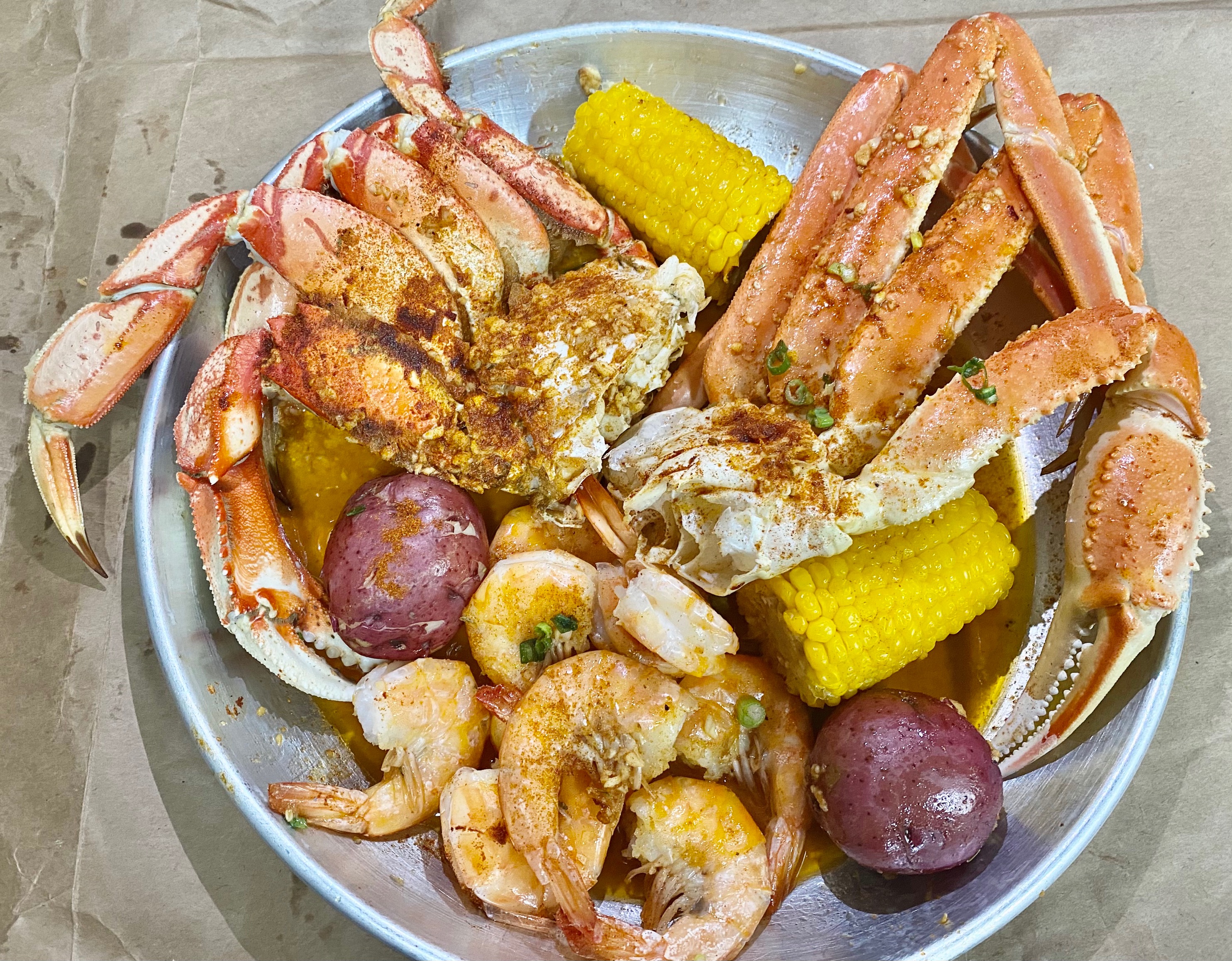 Order Seafood Bowl # 4 food online from Karen Seafood store, Silver Spring on bringmethat.com