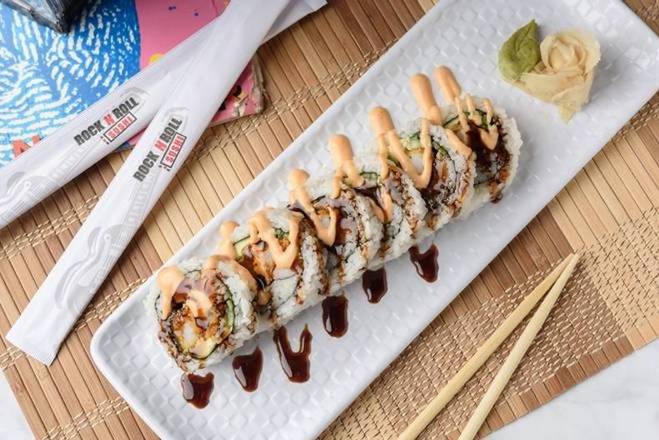 Order Spicy Shrimp Roll food online from Rock N Roll Sushi store, Little Rock on bringmethat.com