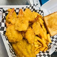 Order Catfish Nuggets , 8 Shrimp + Fries food online from Momma Dee's Comfort Food store, Dallas on bringmethat.com
