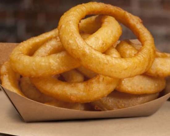 Order Onion Rings food online from Bad-Ass Breakfast Burritos store, Austin on bringmethat.com