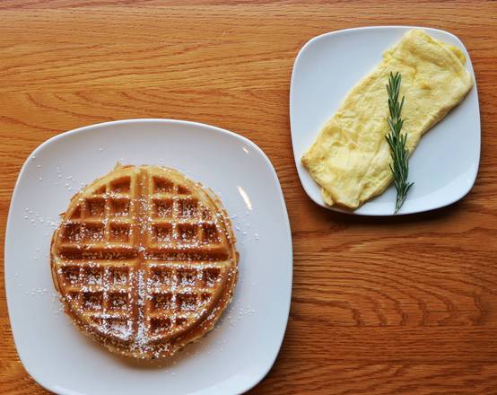 Order TWO EGGS & WAFFLE COMBO food online from EGG’S ALE store, Philadelphia on bringmethat.com