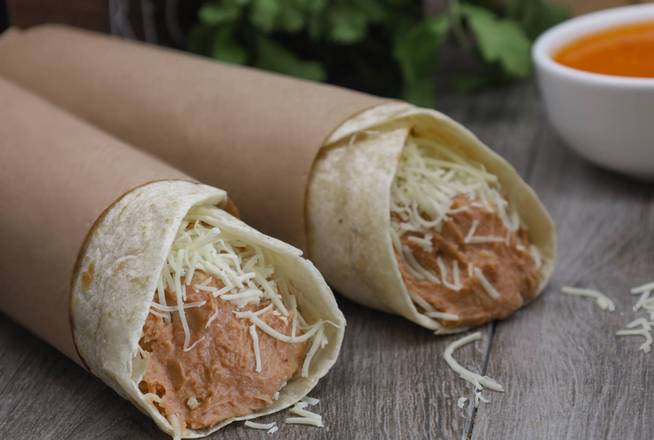 Order Bean & Cheese Burrito  food online from Taco River store, Denver on bringmethat.com