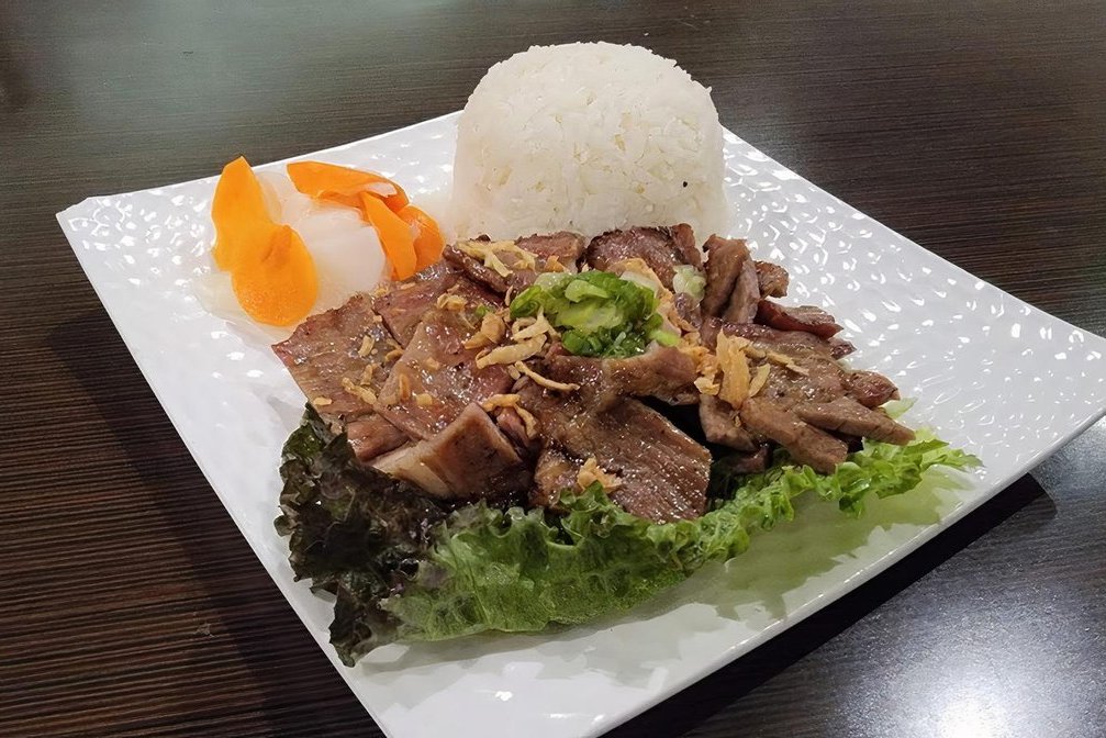 Order 11 - BBQ Pork with Rice - 炭燒豬肉飯 - Cơm Thịt Nướng food online from Pho Element store, San Mateo on bringmethat.com