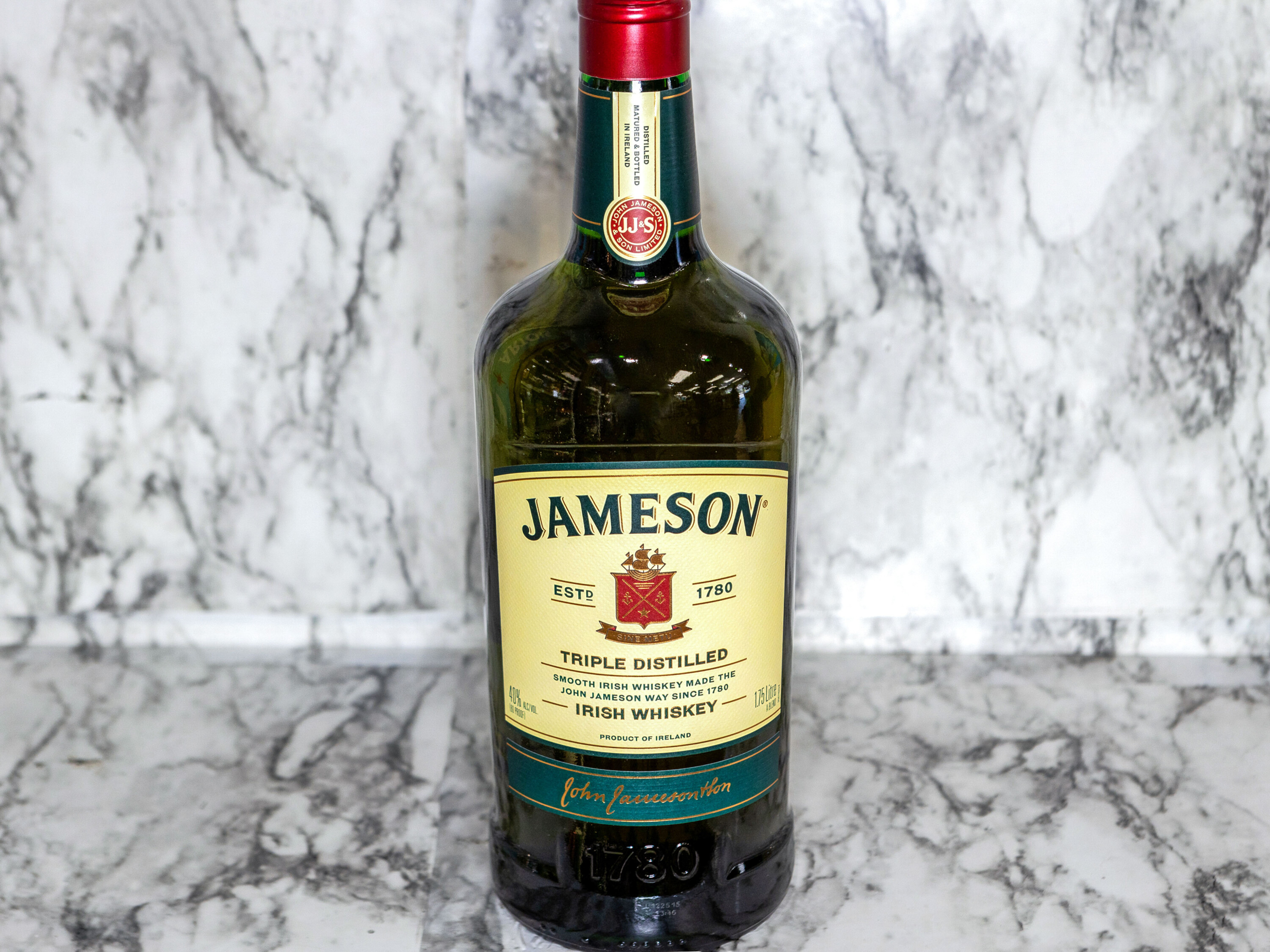 Order Jameson Irish Whiskey, 1.75 Liter food online from Oak Tree Liquor store, Santa Clarita on bringmethat.com