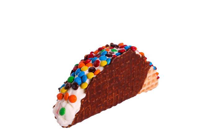Order M&Ms Waffle Taco food online from Twistee Treat store, Houston on bringmethat.com