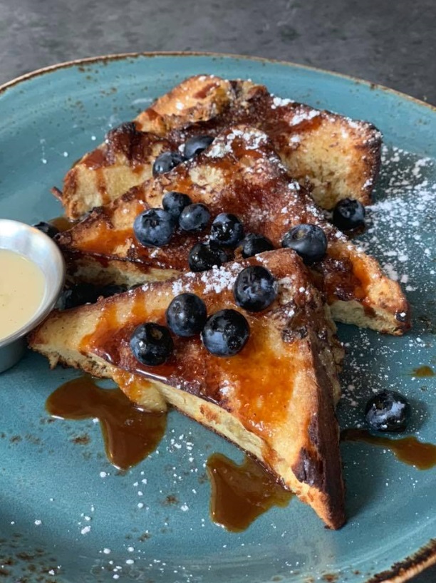 Order Banana Stuffed French Toast Griddle food online from State Fare Kitchen & Bar store, Houston on bringmethat.com