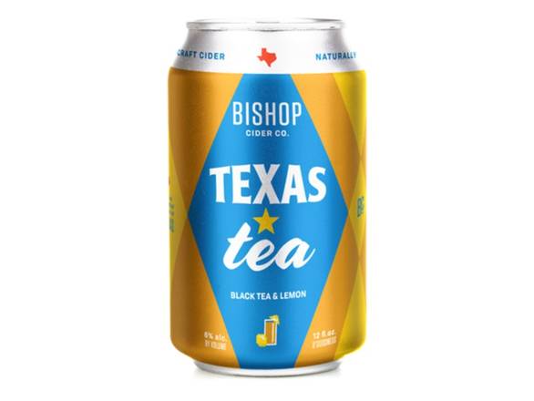 Order Bishop Cider Texas Tea - 6x 12oz Cans food online from American Spirits Beverage Co store, Dallas on bringmethat.com