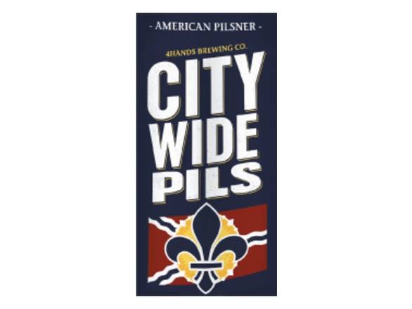 Order 4 Hands City Pilsner 4 Hands - 4x 16oz Cans food online from Royals Liquor store, St. Peters on bringmethat.com
