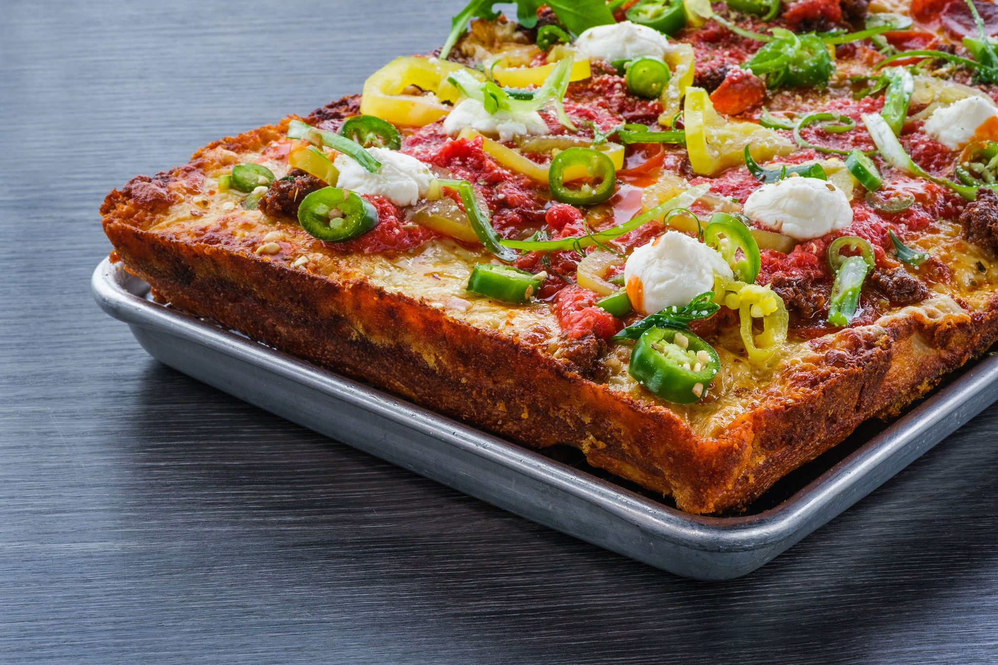 Order Detroit Picante Pizza food online from Slice House store, San Leandro on bringmethat.com